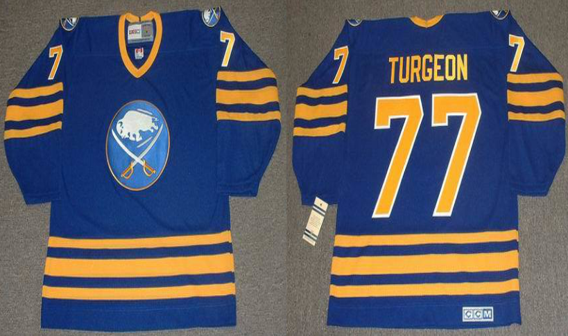 2019 Men Buffalo Sabres #77 Turgeon blue CCM NHL jerseys